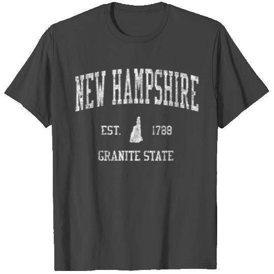 New Hampshire Vintage Sports Design T Shirts