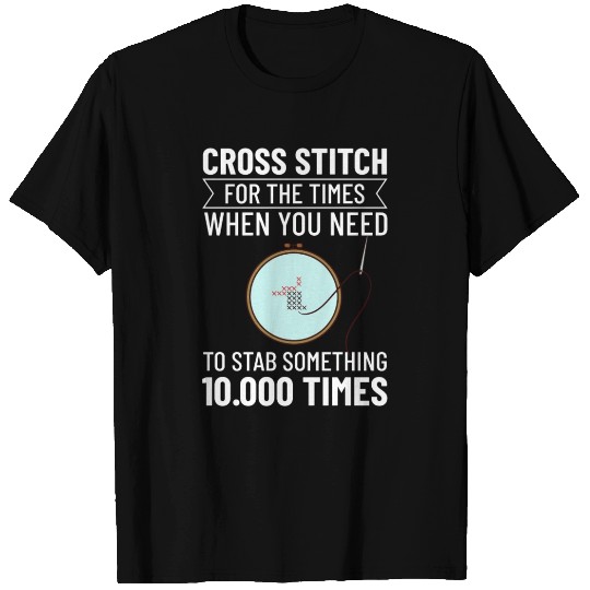 Cross Stitch Pattern Beginner Counted Needle T Shirts