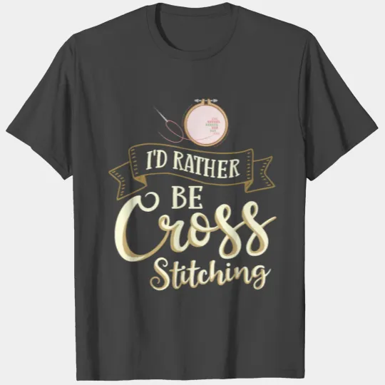 Cross Stitch Pattern Beginner Counted Needle T Shirts