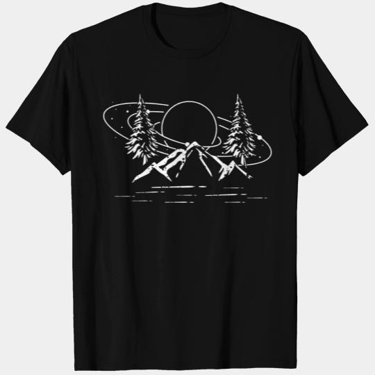 Celestial Wilderness Mountains Landscape Forest T Shirts
