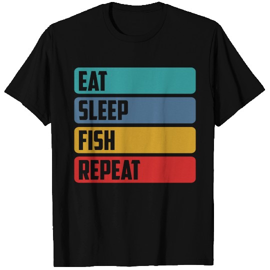 Eat Sleep Fish Repeat, Gift Fishing T Shirts