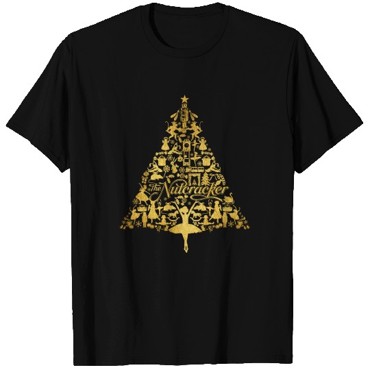 The Nutcracker Golden Christmas Tree Funny T Shirts