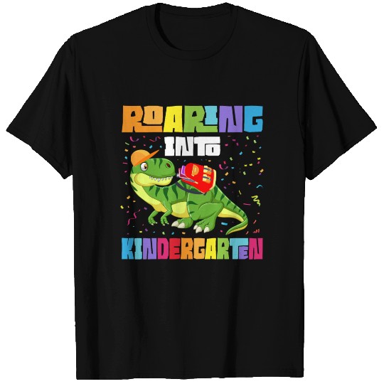 Roaring Kindergarten Dinosaur T Rex Back to School T Shirts