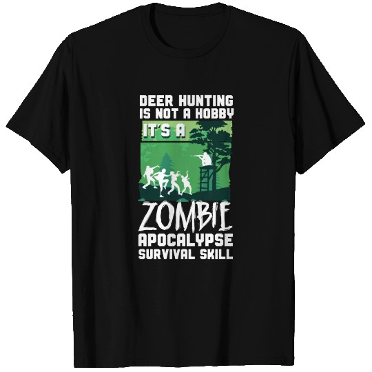 Buck Deer Hunting Hunter Zombie T Shirts