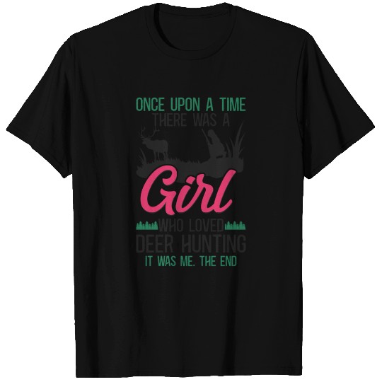 Buck Deer Hunting Hunter Girl T Shirts