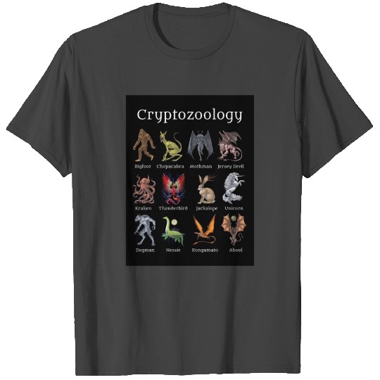 Cryptozoology Cryptid Creatures T Shirts