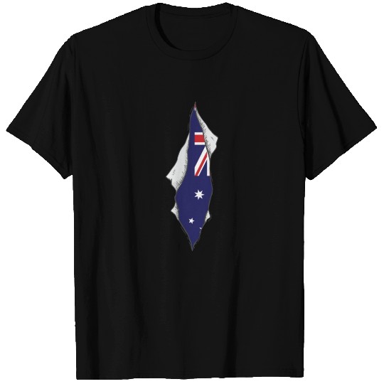 australian flag proud australia T Shirts