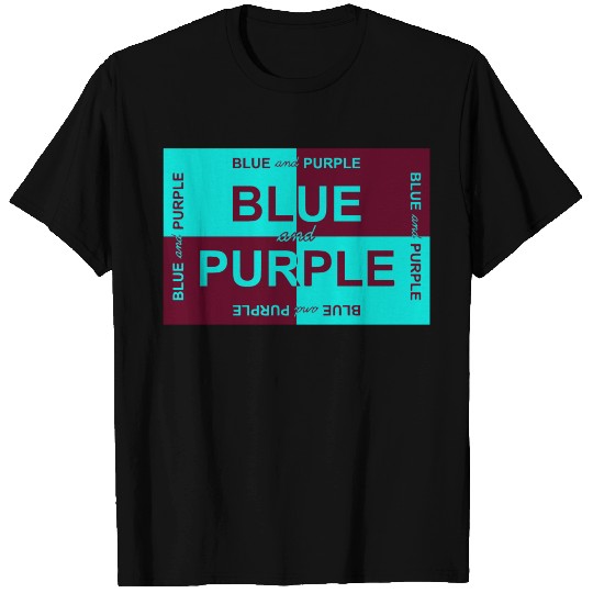 Blue and Purple Design T Shirts
