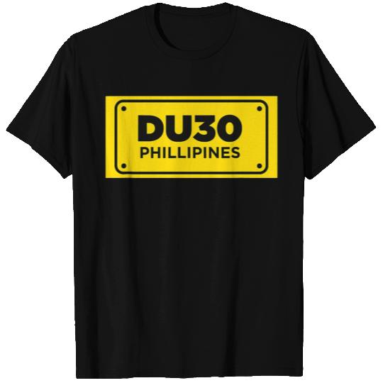 DU30 Philippines Yellow License Plate Duterte T Shirts