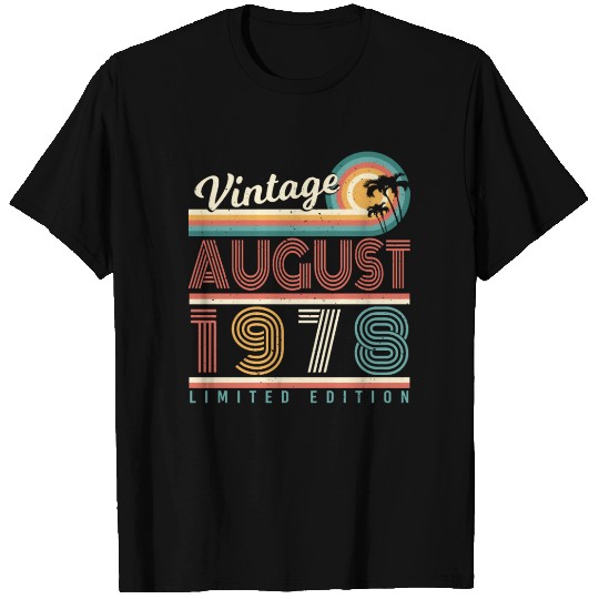 Birthday Greeting 1978 August T Shirts