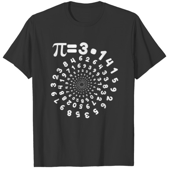 Math Geek Infinite Spiral Pi For Pi Day Funny 3 14 T Shirts