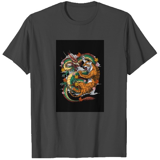 Japanese Dragon Tiger T Shirts