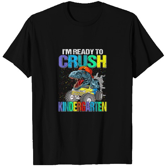 Crush Kindergarten Boys Back To School Dinosaur T Shirts