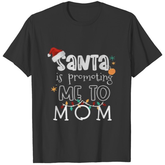 Womens Promoted To Mommy, Christmas Baby Gifts T Shirts