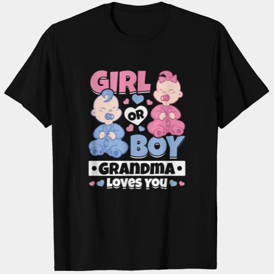 Girl Or Boy Grandma Loves You - Newborn Baby T Shirts