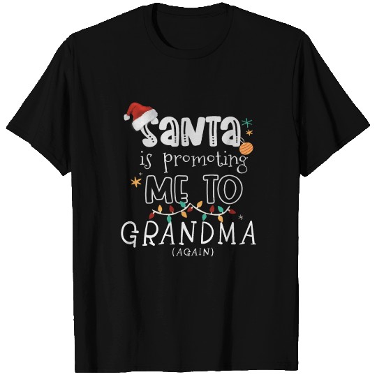 Christmas Gifts for Grandma, Promoted To Grandma T Shirts