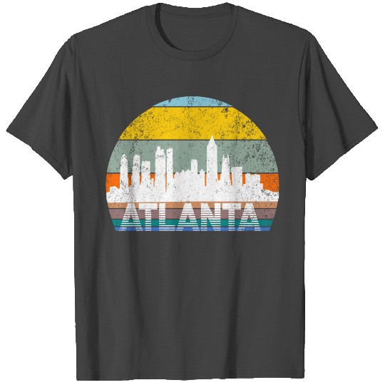 Atlanta Georgia Skyline Silhouette T Shirts