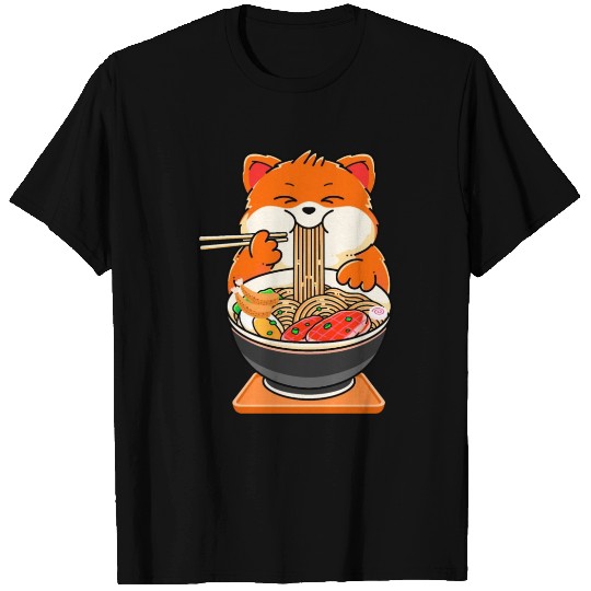 Ramen Kawaii Cat Anime Japanese Noodles Lover T Shirts