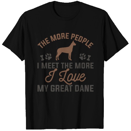 I Love My Great Dane T Shirts