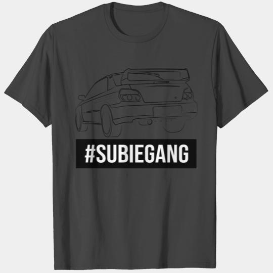 Subie Gang Impreza jdm lover classic japanese car T Shirts