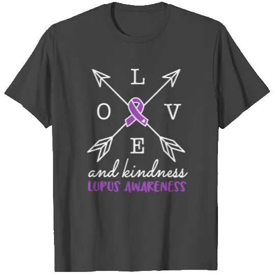 Lupus, Lupus awareness, purple ribbon T Shirts
