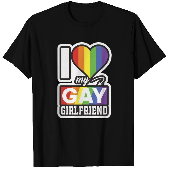 LBGT Flag Gay Pride Human Love Girlfriend T Shirts