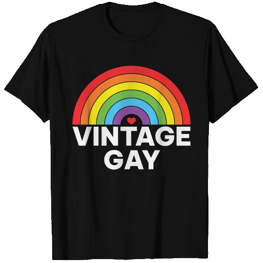 LBGT Flag Gay Pride Human Vintage Rainbow T Shirts