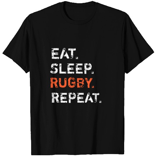 Eat Sleep Rugby Repeat Player Fan Lover Funny T Shirts