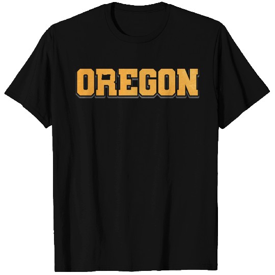 Retro American Flag Oregon State Mountain T Shirts