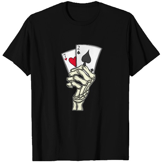 Poker Player Poker Cards 7 2 Skeleton Hand Poker T Shirts