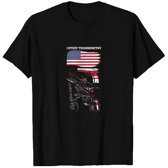 I Study Triggernometry USA American Flag 2nd T Shirts