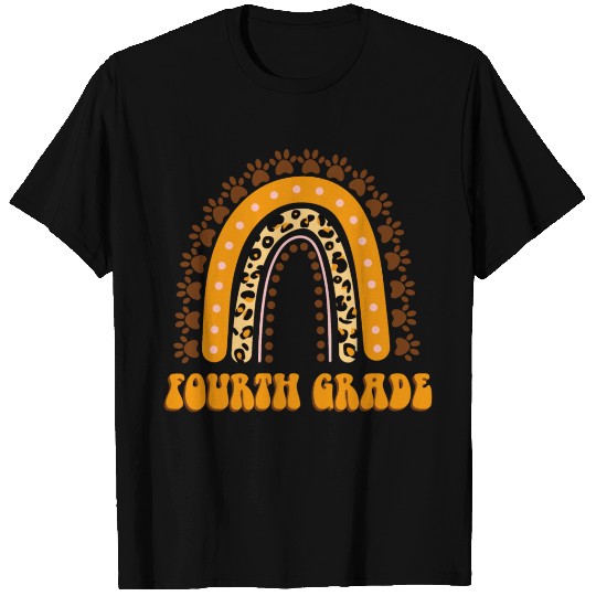 Fourth Grade Leopard 4th Grade Teacher T Shirts