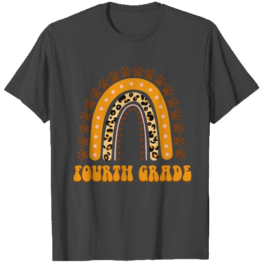 Fourth Grade Leopard 4th Grade Teacher T Shirts