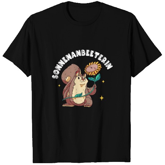 Sonnenanbeeterin Squirrel & Sunflower-Themed T Shirts