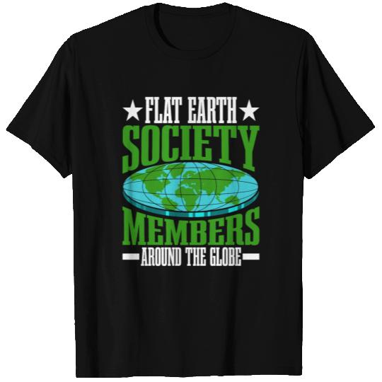 Flat Earth Society, Members Around The Globe 16 T Shirts