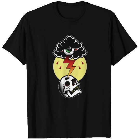 THUNDER STORM AND SKULL T Shirts