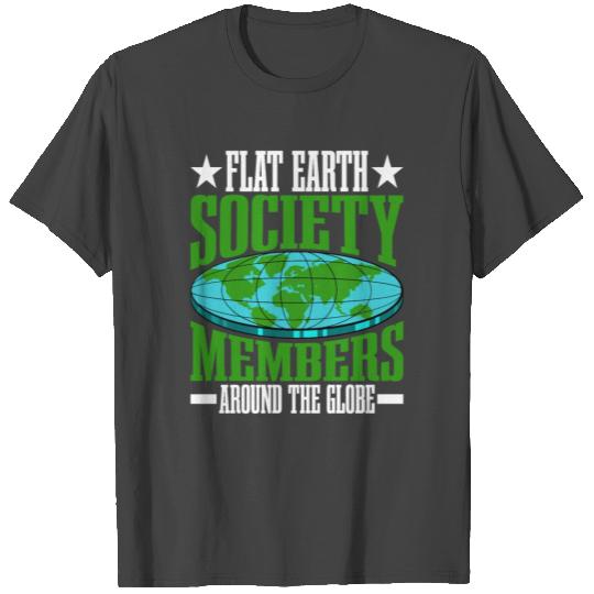 Flat Earth Society, Members Around The Globe 16 T Shirts