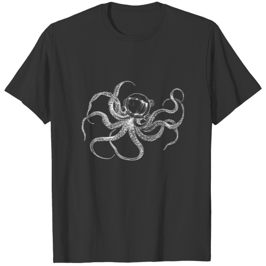 Astronauts octopus, surreal art design T Shirts