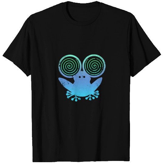 Hypnotic Frog Blue T Shirts