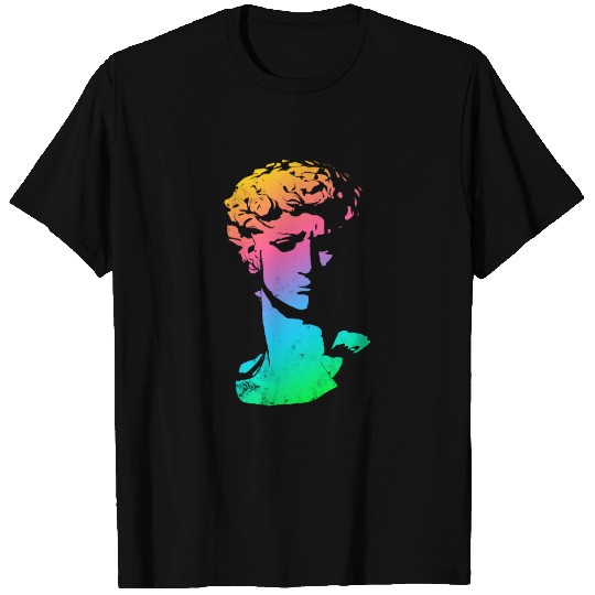 Greek Abstract Face - MultiColor T Shirts