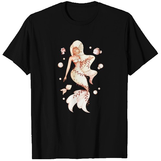 beige mermaid T Shirts