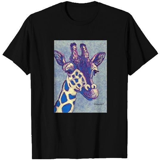 Blue Giraffe T Shirts