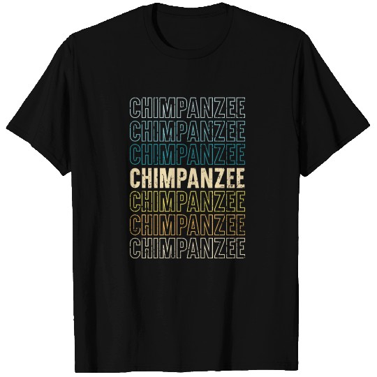 Retro Chimpanzee Monkey Wildlife Animal Zookeeper T Shirts