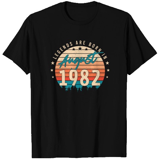 40th Birthday August 1982 T Shirts