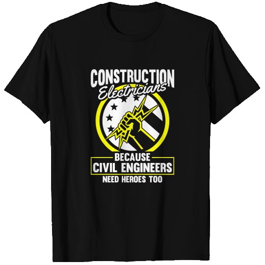 Electrician Electrical Engineer Lineman T Shirts
