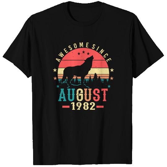 40th Birthday August 1982 T Shirts
