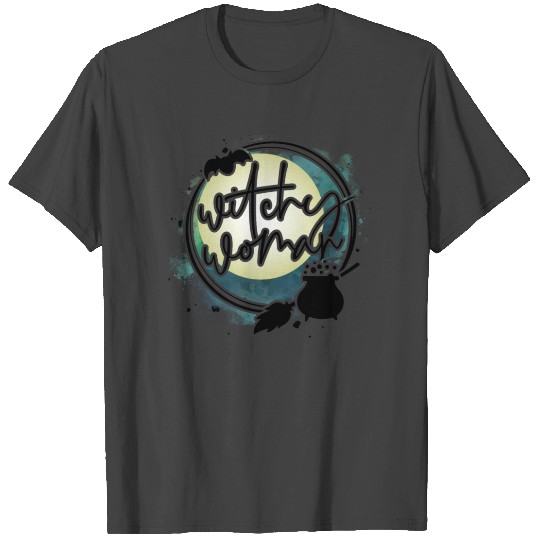 Witchy Woman Scary Broom Dangerous Pot Halloween T Shirts