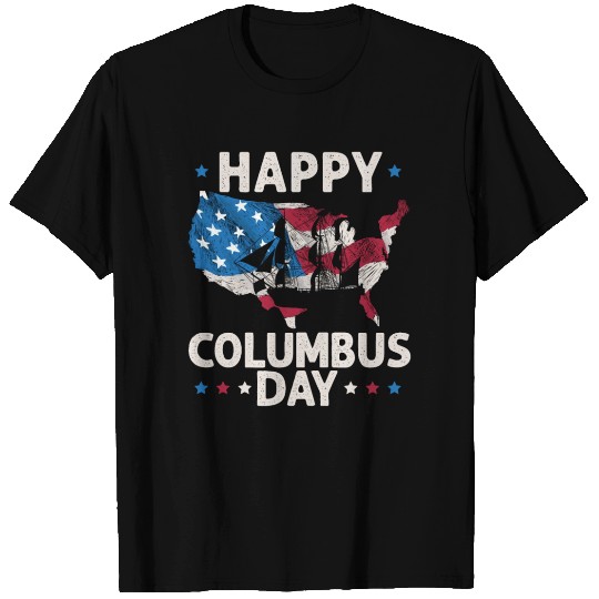 Happy Columbus Day Christopher Columbus Navigator T Shirts