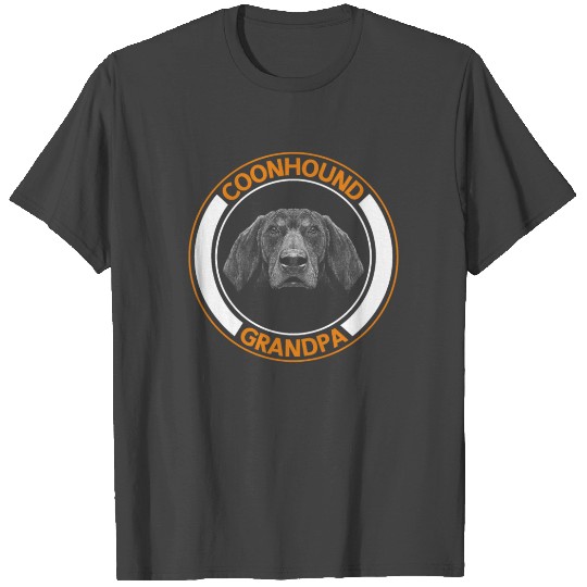 Coonhound Grandpa Dog Owner Coonhounds T Shirts