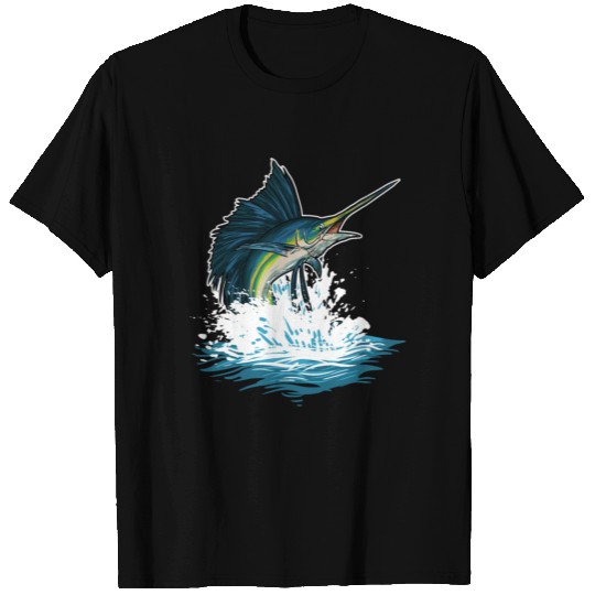 Deep Sea Fishing Sword Fish Ocean Lover Gift T Shirts